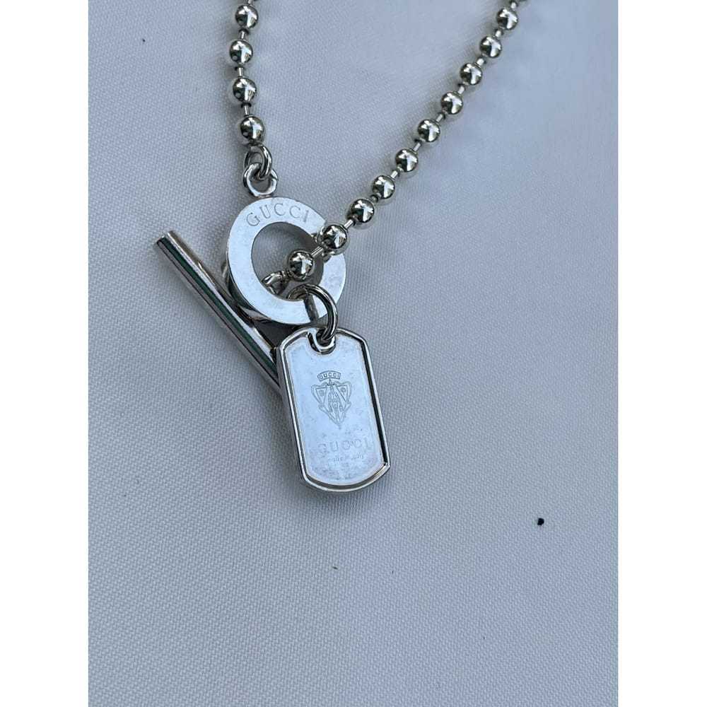 Gucci Dog Tag silver bracelet - image 3