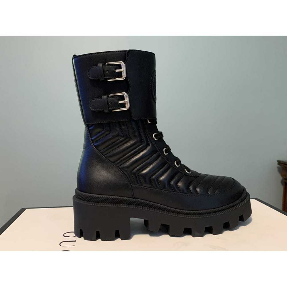 Gucci Leather biker boots - image 3