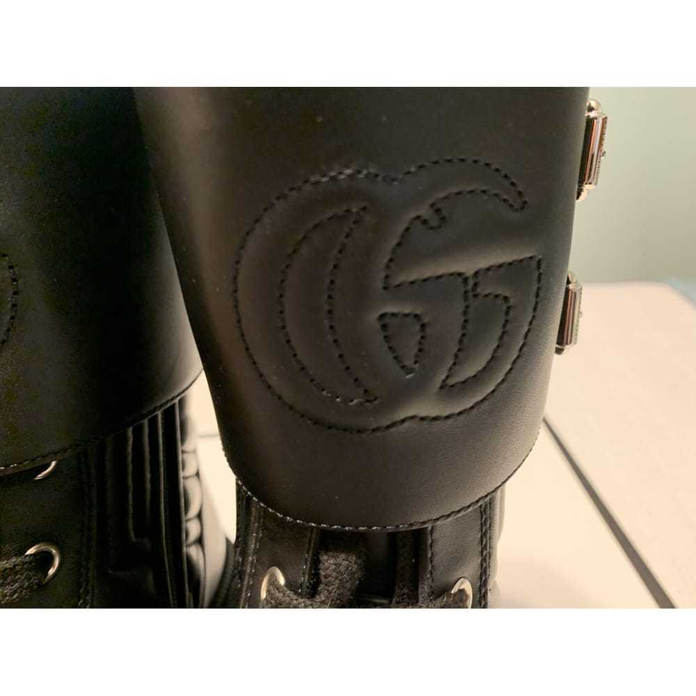 Gucci Leather biker boots - image 5