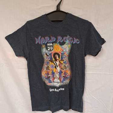 Lot of 2 Hard Rock Jimi Hendrix/Hollywood t-shirts - image 1