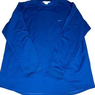 Nike Blue Mens Long Sleeve Performance Shirt Size… - image 1