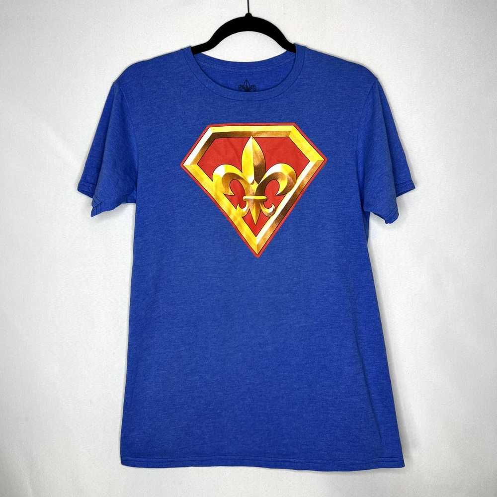 Boy Scouts of America Men's Blue Superman T-shirt… - image 1