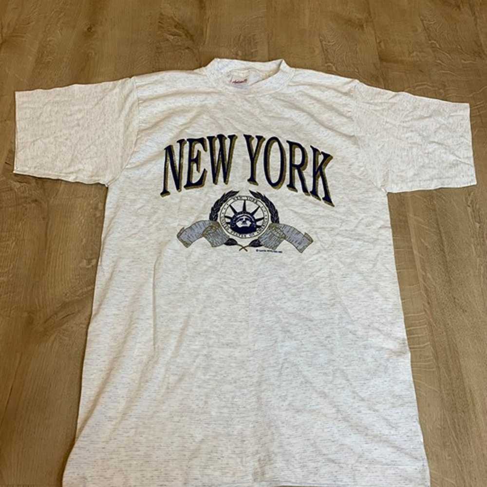 Vintage New York 1993 Mens Medium Graphic Shirt - image 1
