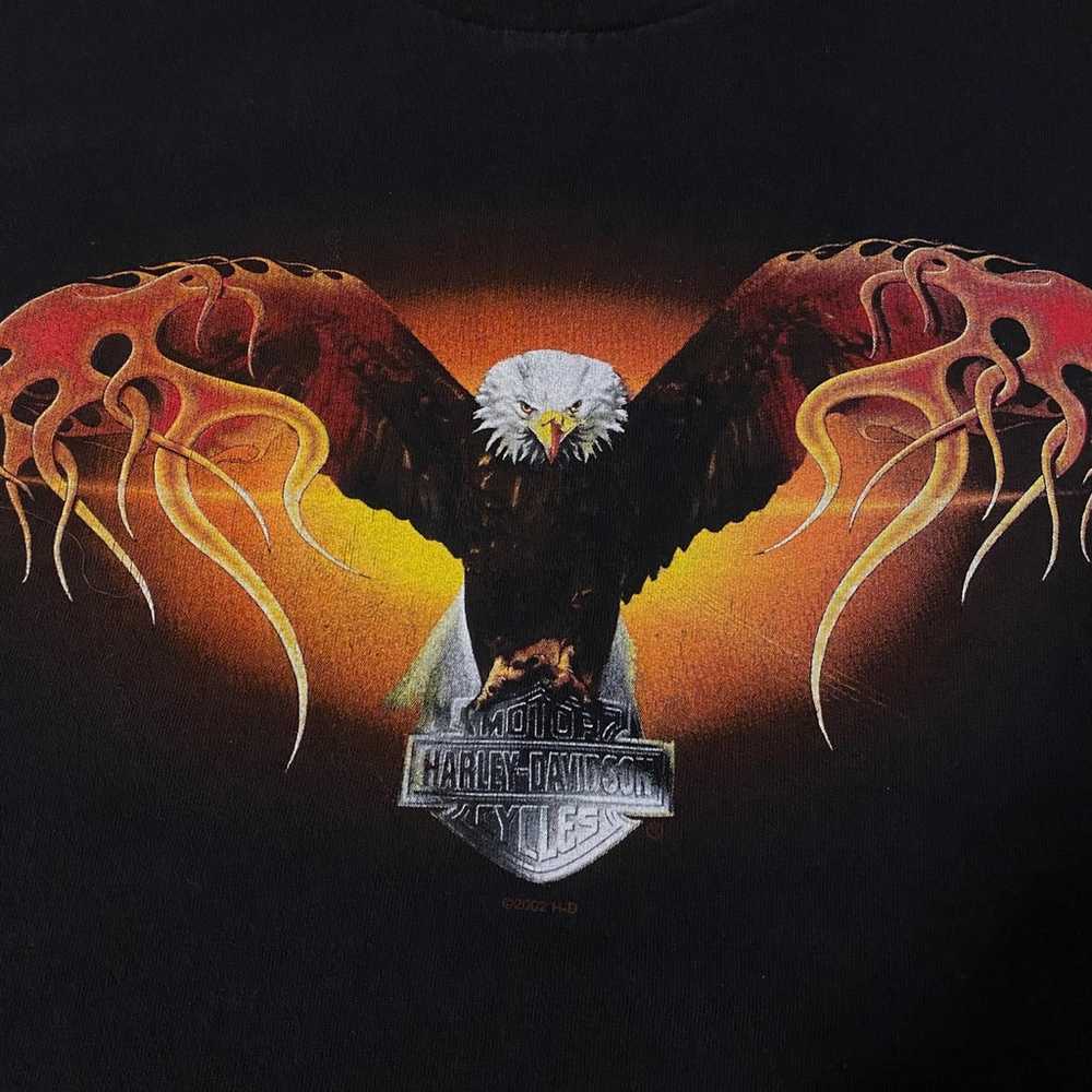 Harley Davidson Eagle T-shirt  2002 - image 2