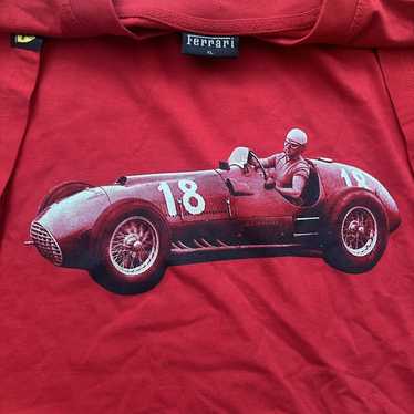 Vintage 90s Ferrari Red Graphic Tee T-Shirt XL Ra… - image 1