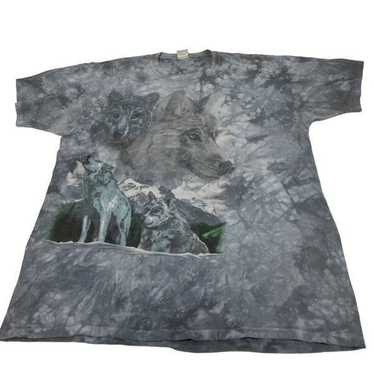 vintage wolf graphic T-shirt - image 1