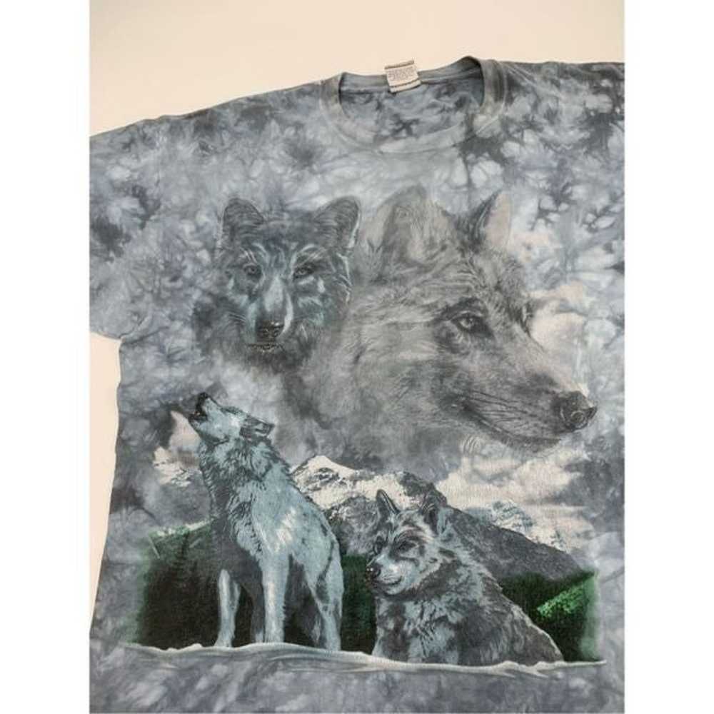 vintage wolf graphic T-shirt - image 2