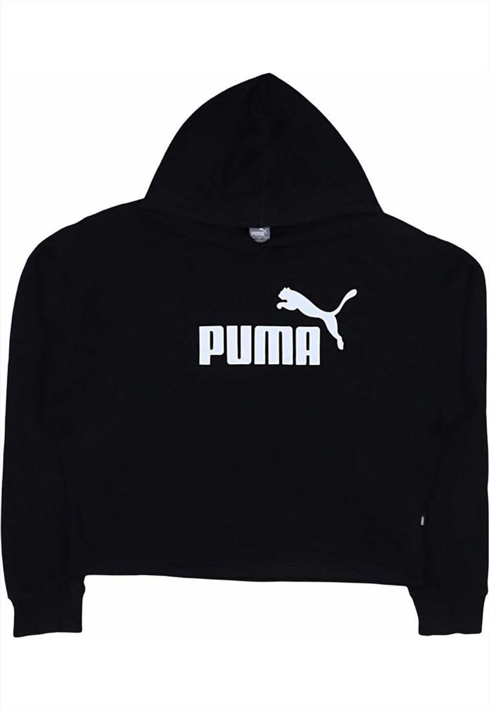 Vintage 90's Puma Hoodie Spellout Pullover - image 1