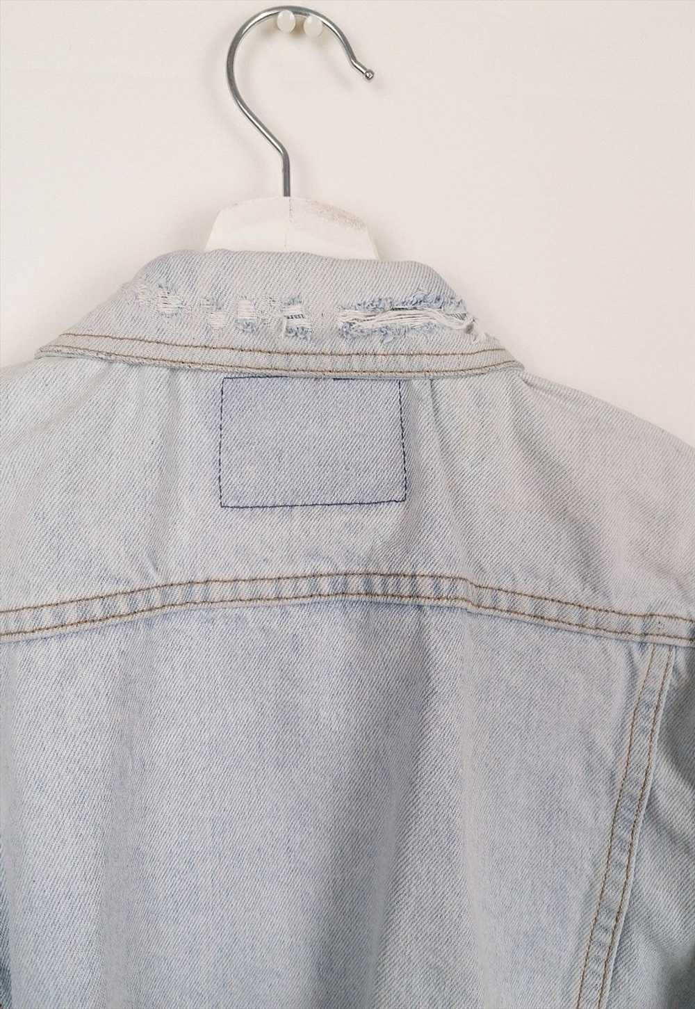 90's BIG STAR Faded Denim Oversized Light-wash Ja… - image 4