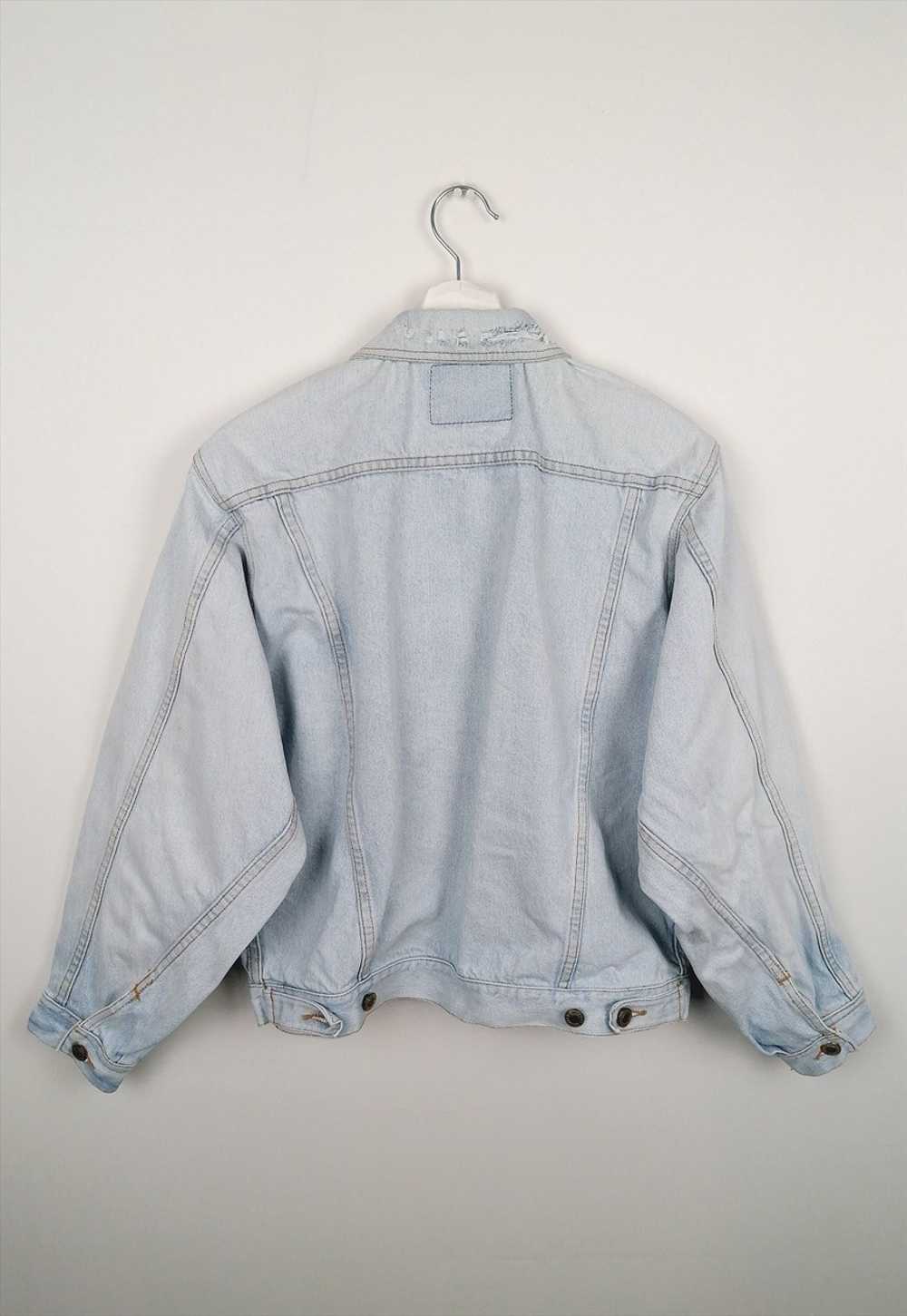 90's BIG STAR Faded Denim Oversized Light-wash Ja… - image 5