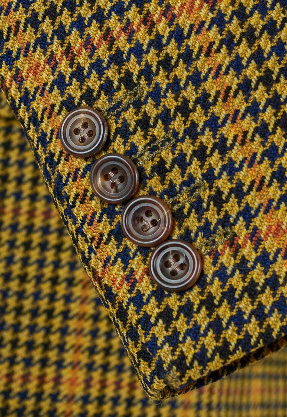 MAGEE Donegal Tweed UK 44S US Check Wool Blazer J… - image 2