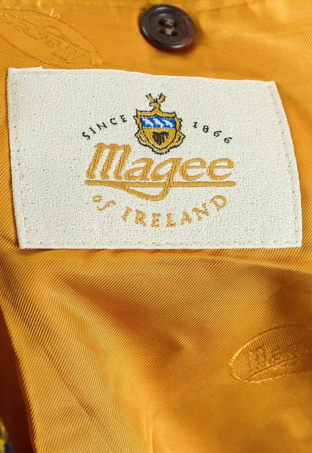 MAGEE Donegal Tweed UK 44S US Check Wool Blazer J… - image 4