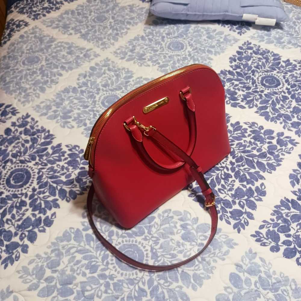michael kors classy red-pink purse - image 1