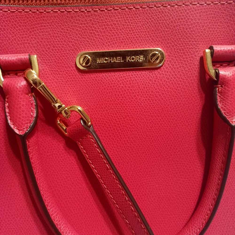michael kors classy red-pink purse - image 2