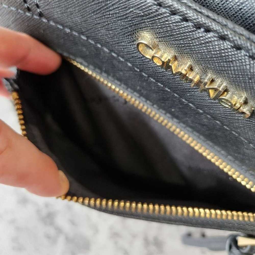 Calvin Klein black Saffiano leather tote shoulder… - image 10