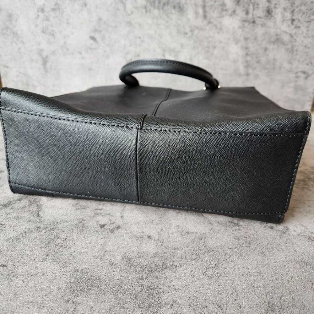 Calvin Klein black Saffiano leather tote shoulder… - image 4