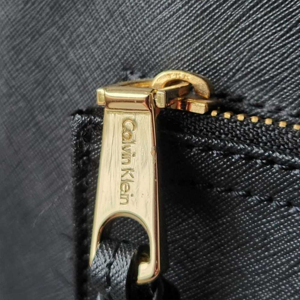Calvin Klein black Saffiano leather tote shoulder… - image 9