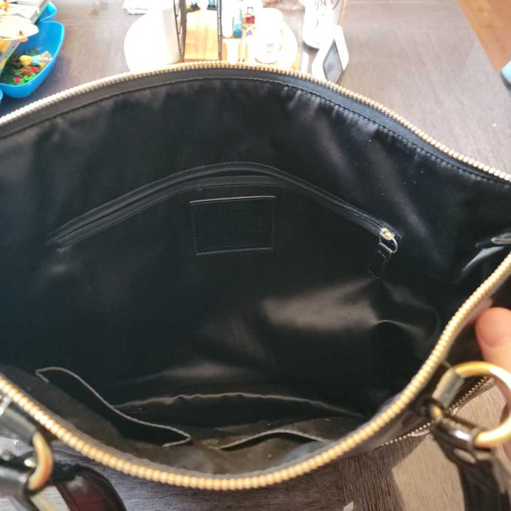 Coach Daisy Liquid Glam Black Shoulder Tote Bag. - image 5