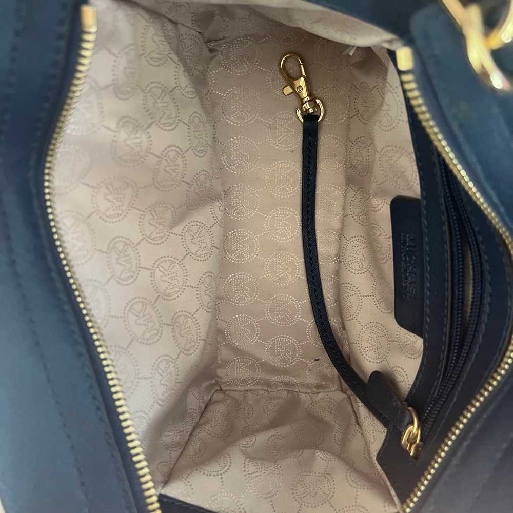 Michael Kors NWT Navy Blue Studded purse - image 4