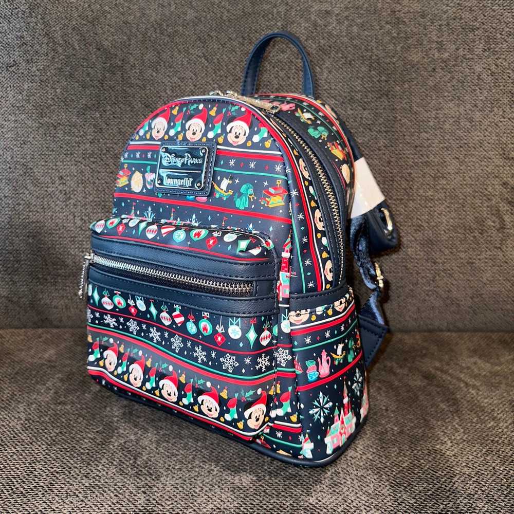 Ugly Christmas Sweater Disney Loungefly Backpack - image 4