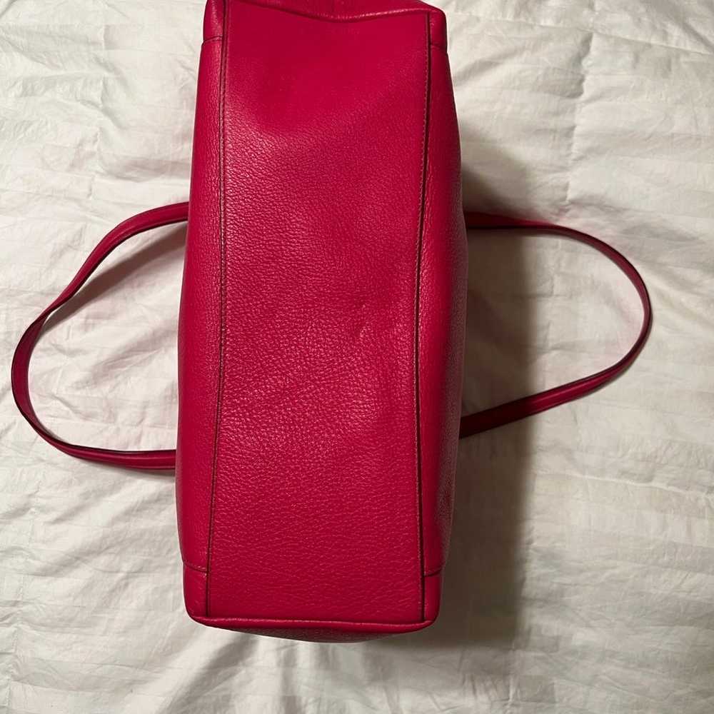 Coach shoulder bag/tote and wallet. pebbled leath… - image 7