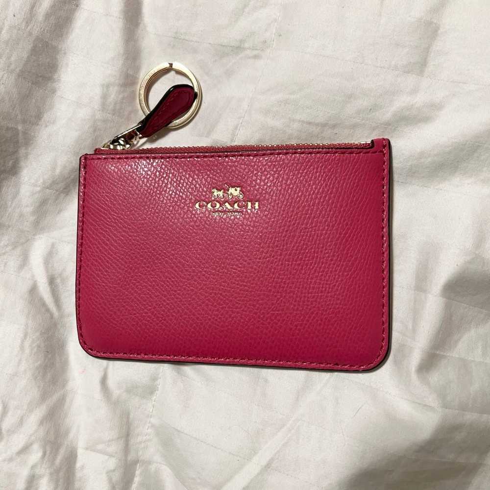 Coach shoulder bag/tote and wallet. pebbled leath… - image 8