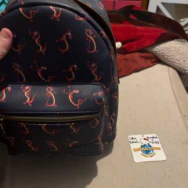 Mini backpack mushu mulan and mulan wallet