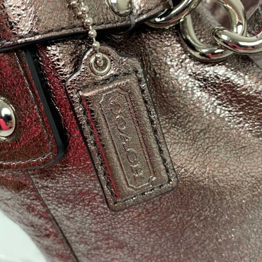 Coach Leather Metallic shoulder handbag #F16616 P… - image 10