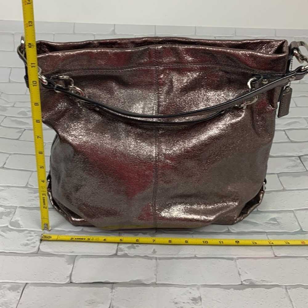 Coach Leather Metallic shoulder handbag #F16616 P… - image 12