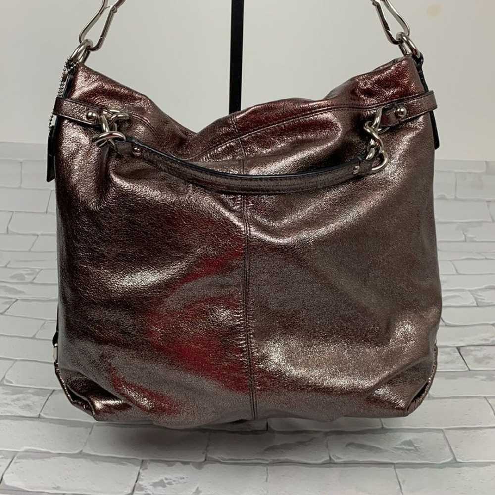 Coach Leather Metallic shoulder handbag #F16616 P… - image 1