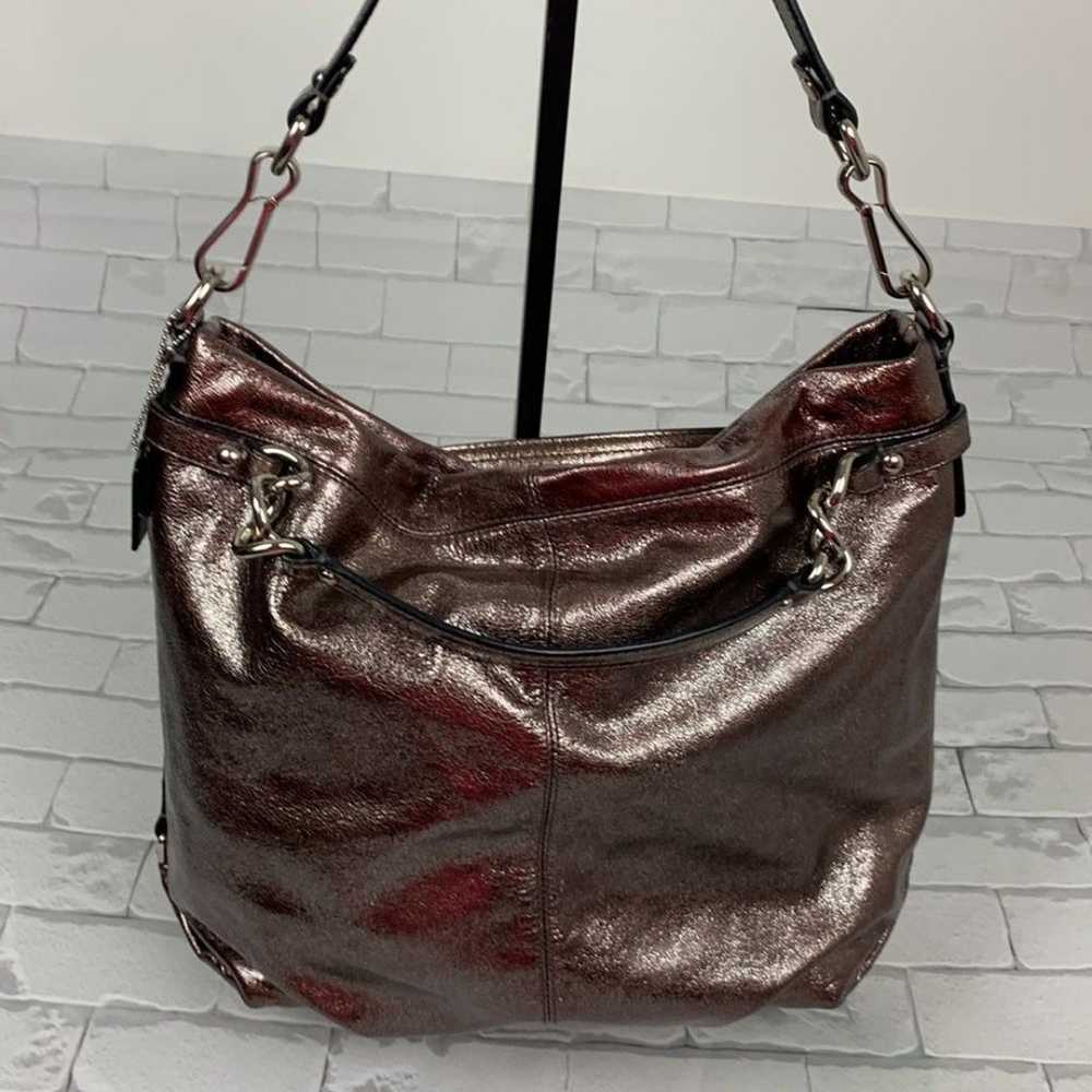 Coach Leather Metallic shoulder handbag #F16616 P… - image 3