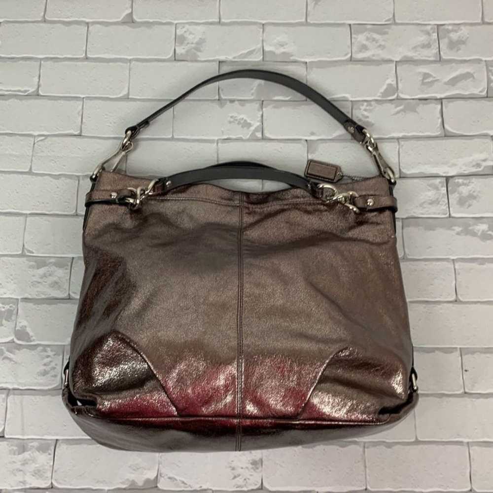 Coach Leather Metallic shoulder handbag #F16616 P… - image 4