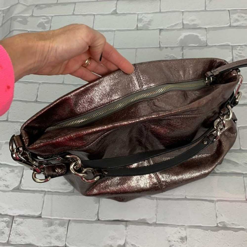 Coach Leather Metallic shoulder handbag #F16616 P… - image 5