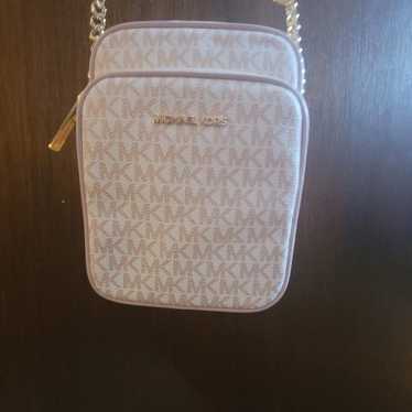 Never Used Micahel Kors Pink Gold Chain Cross Body