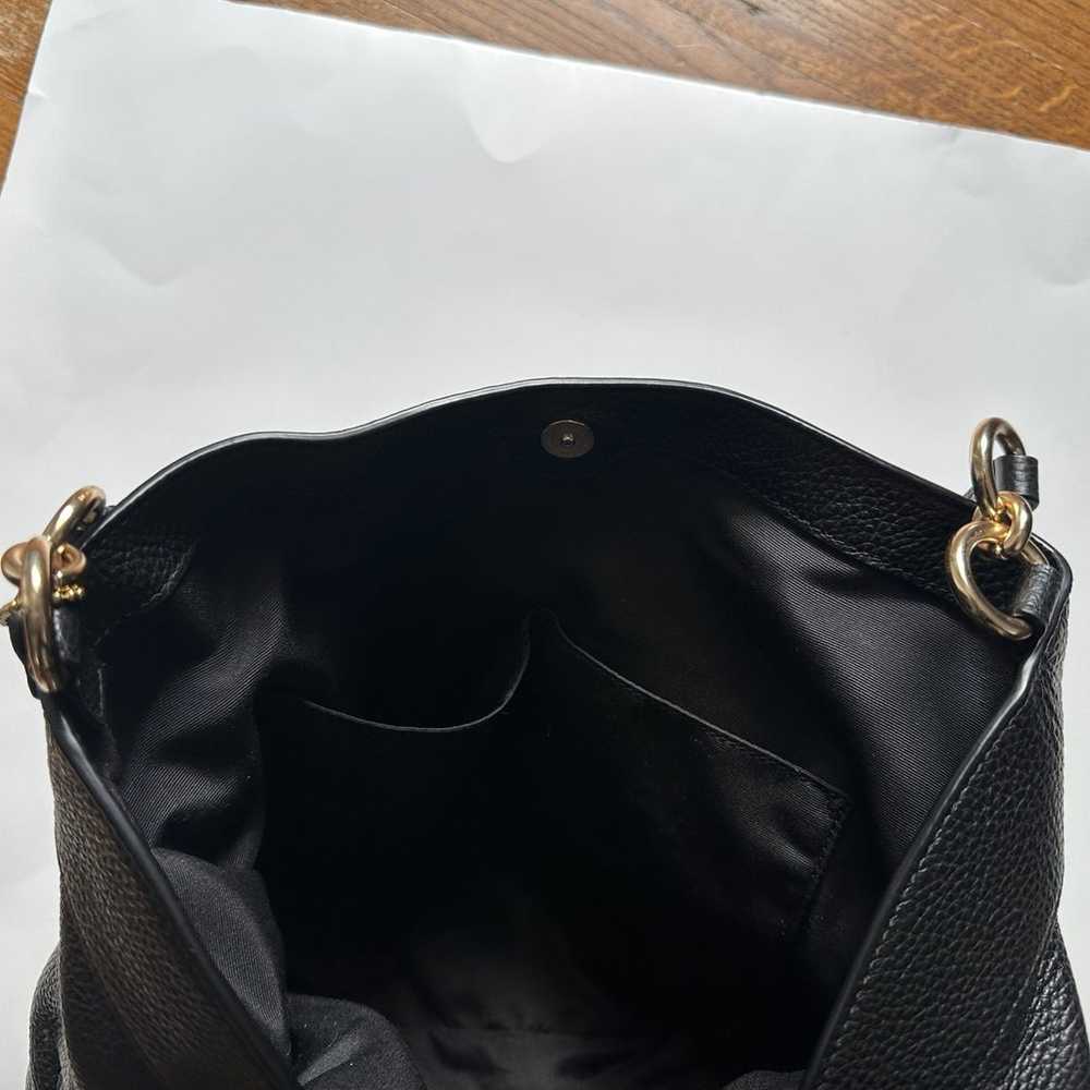 Coach Black Lexy Pebble Leather Tote Bag Purse La… - image 10