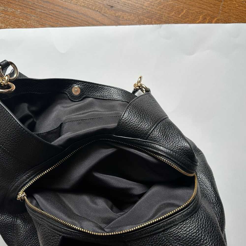 Coach Black Lexy Pebble Leather Tote Bag Purse La… - image 11