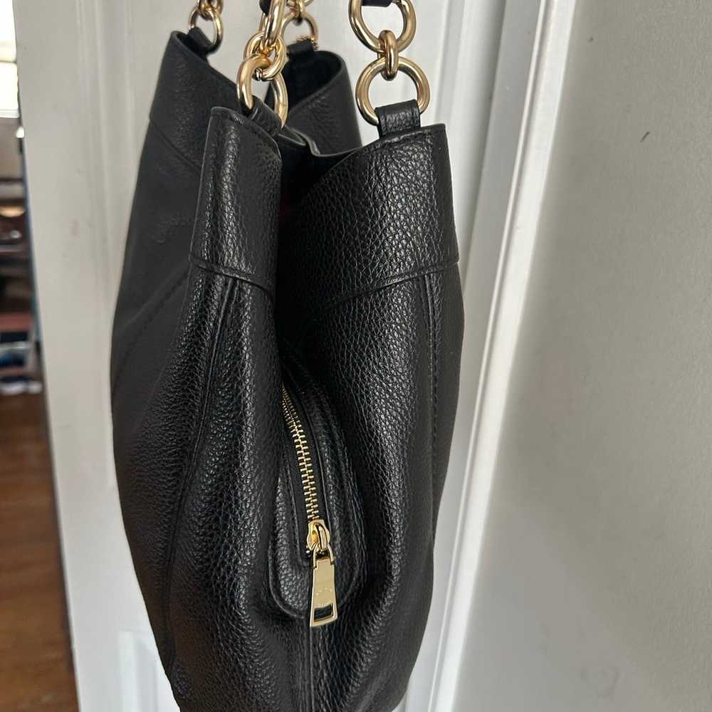 Coach Black Lexy Pebble Leather Tote Bag Purse La… - image 5