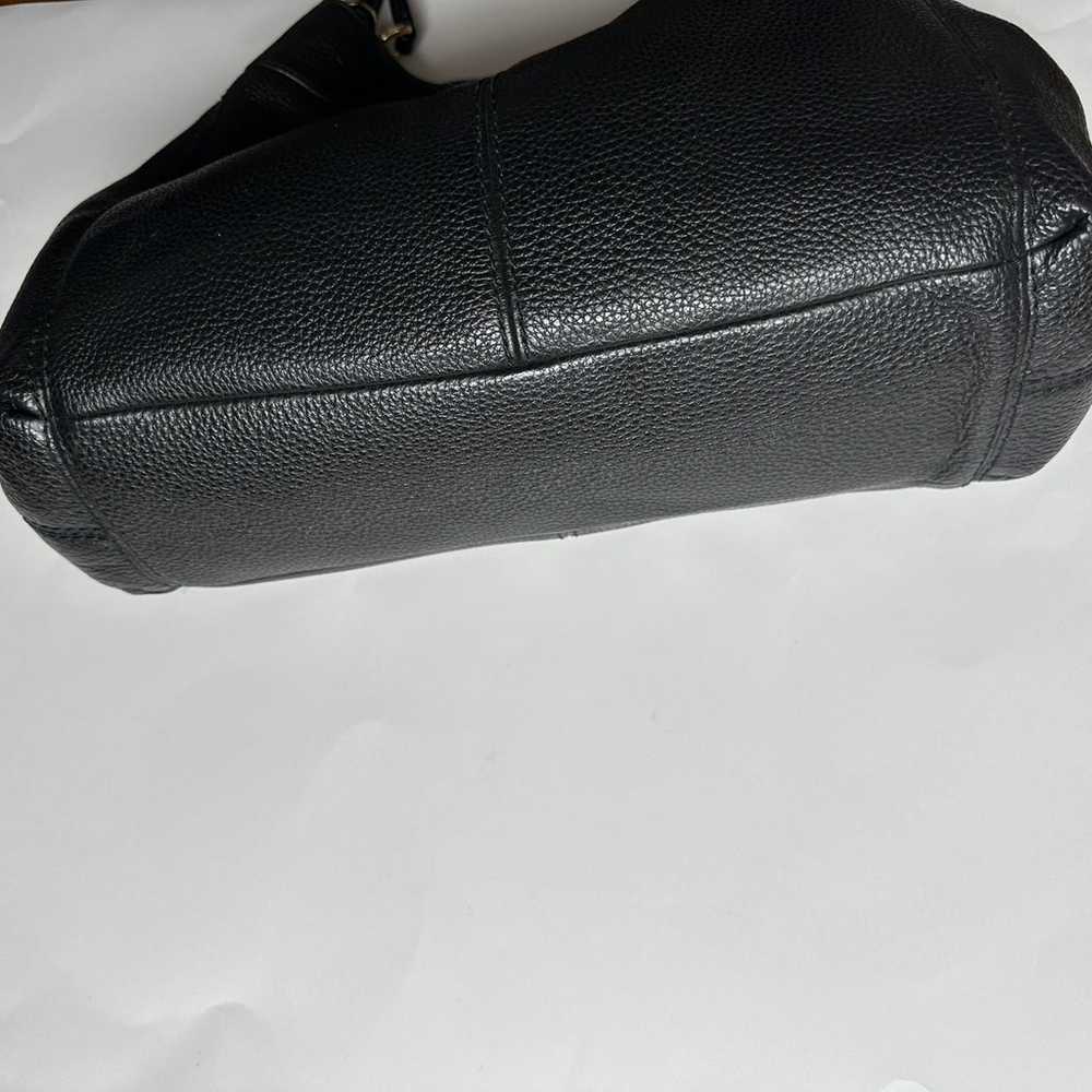 Coach Black Lexy Pebble Leather Tote Bag Purse La… - image 7