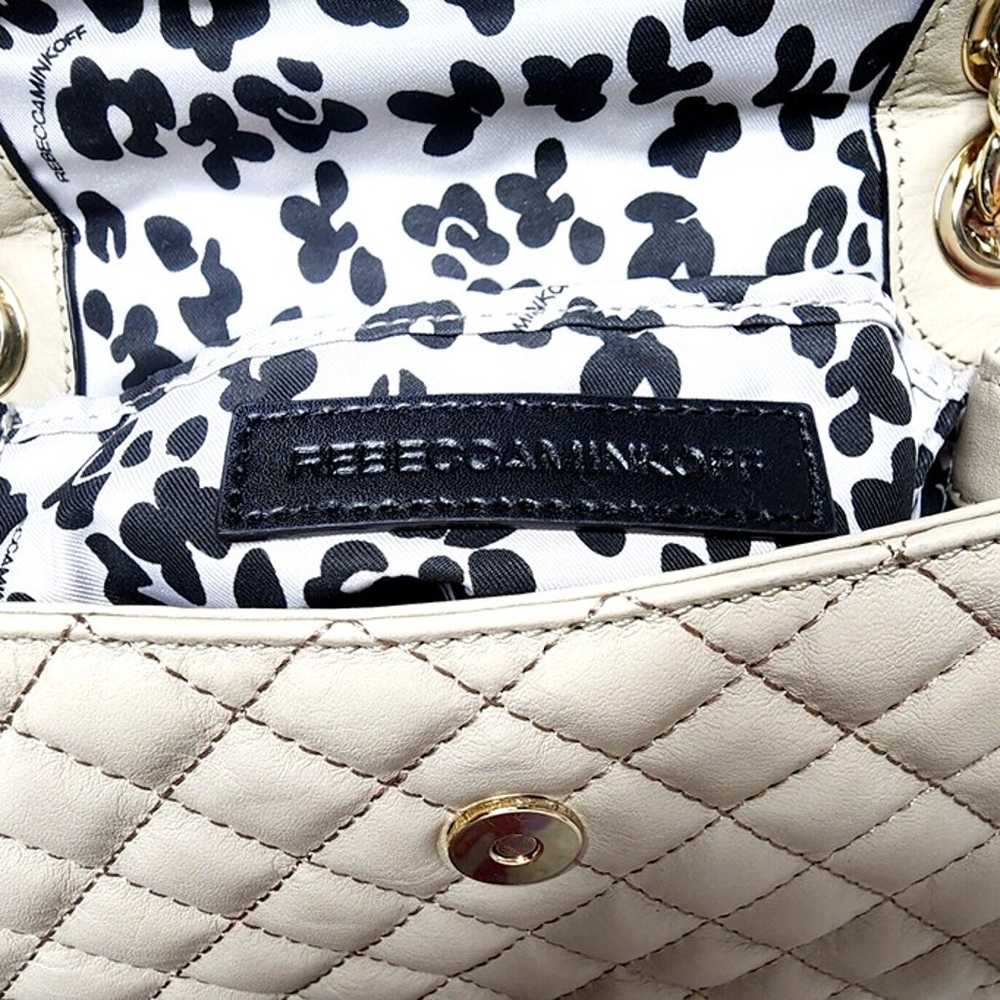 Rebecca Minkoff Beige Leather Mini Quilted Affair… - image 10