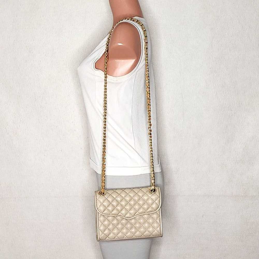 Rebecca Minkoff Beige Leather Mini Quilted Affair… - image 2