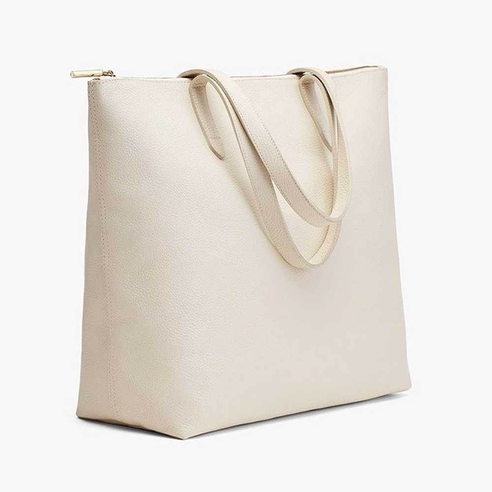 Cuyana Classic Leather Zipper Tote (flawed) - image 2