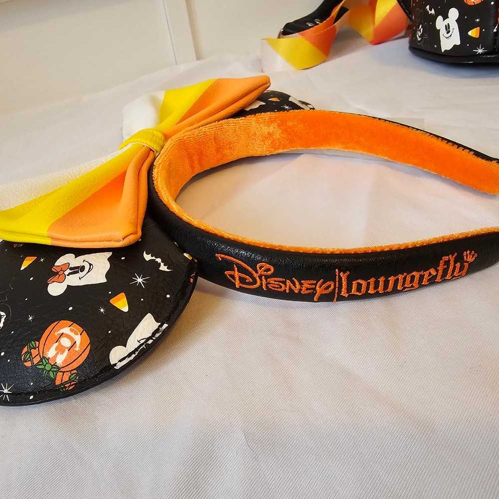 Disney Halloween Loungefly Backpack and Ear Set - image 11