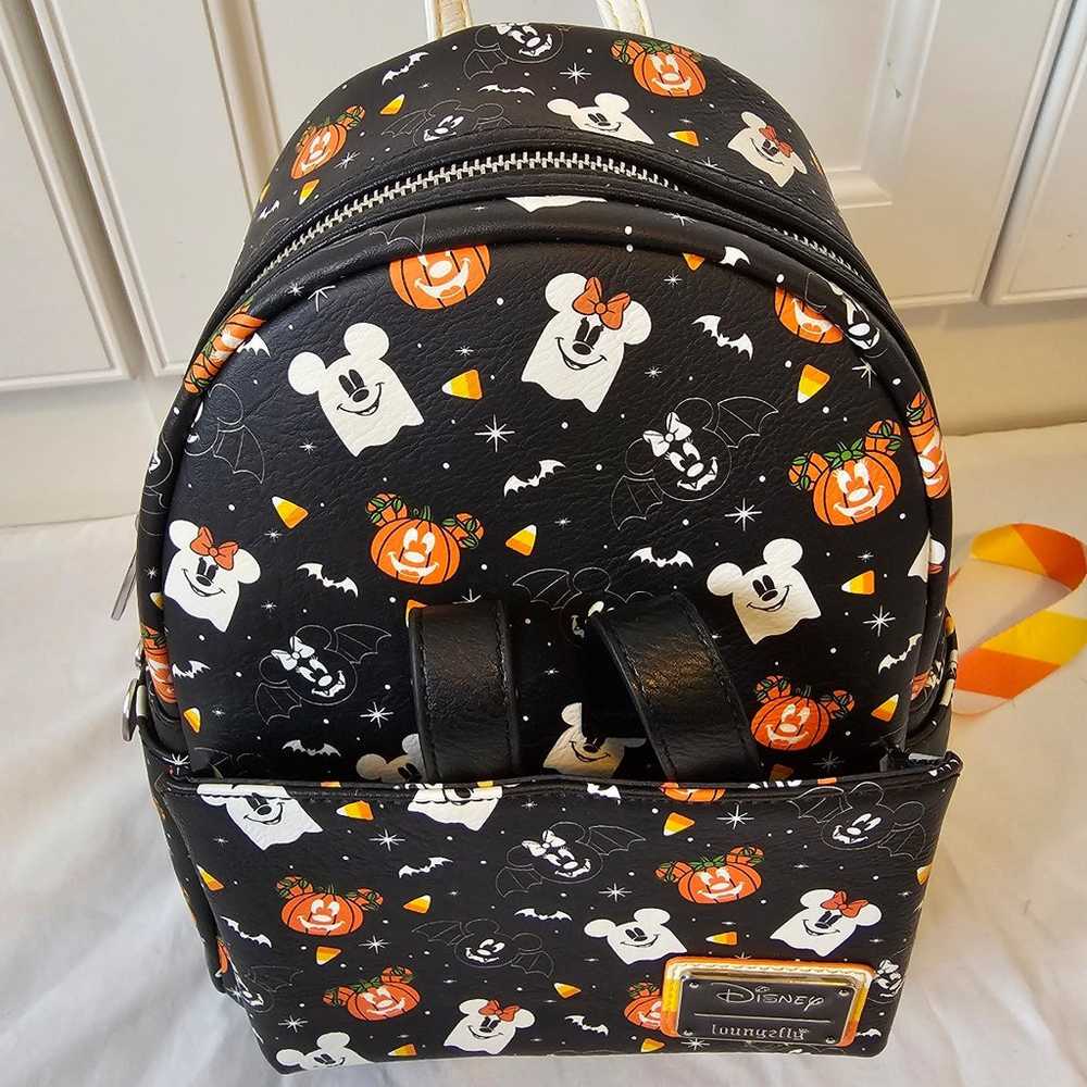 Disney Halloween Loungefly Backpack and Ear Set - image 4