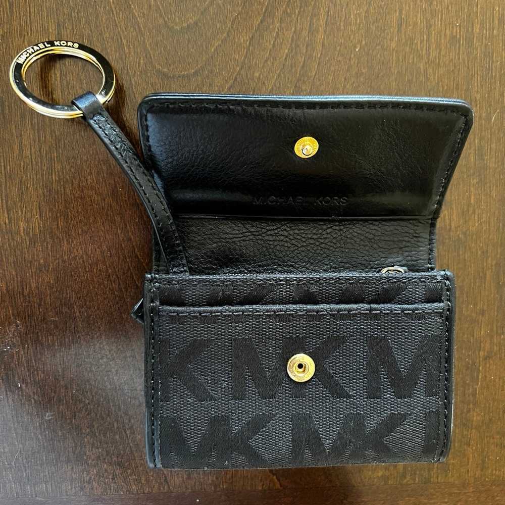 Michael Kors Black Leather Purse & Matching Wallet - image 11
