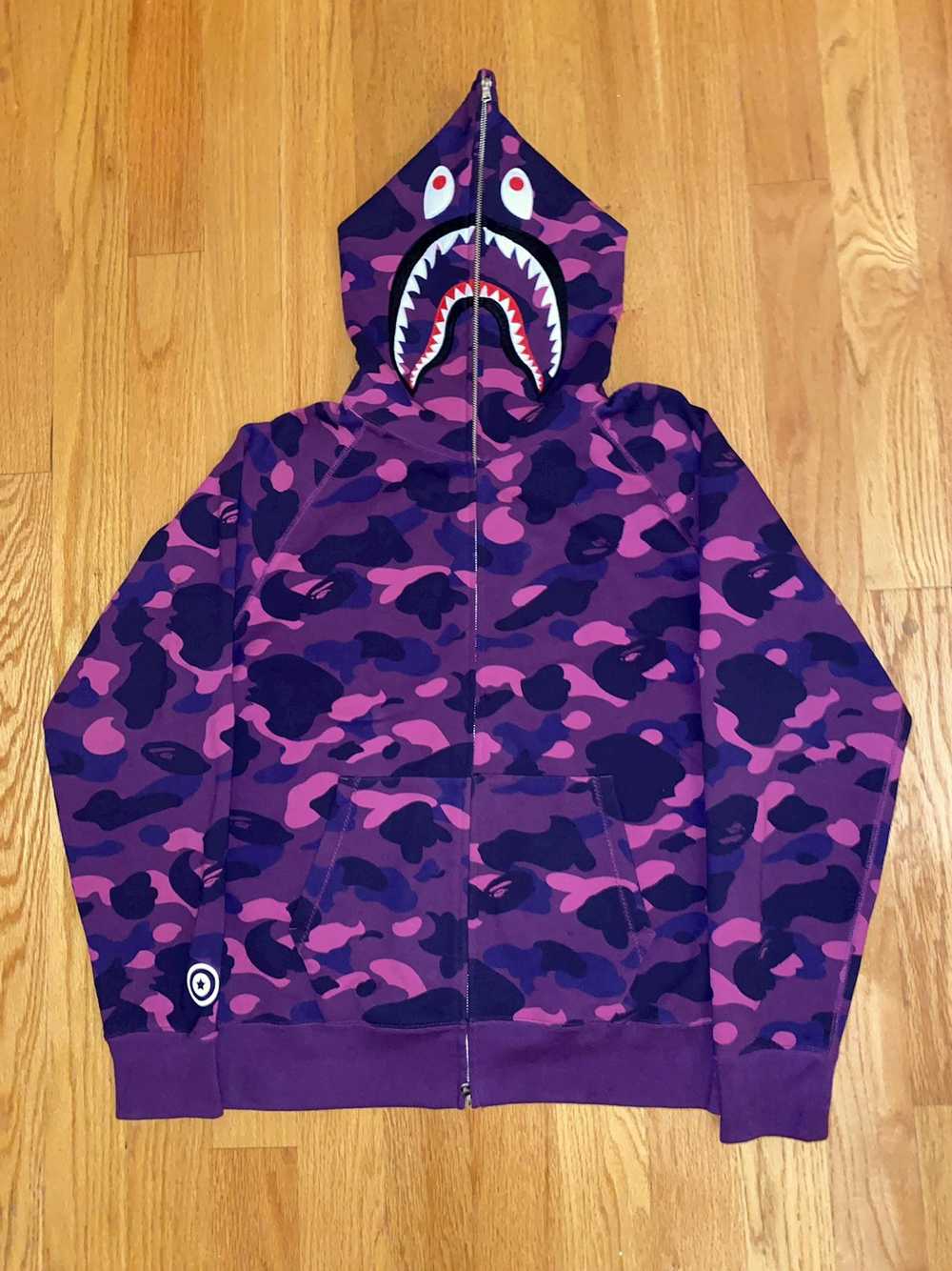 Bape *Rare* PONR Bape Full Zip Hoodie - image 1