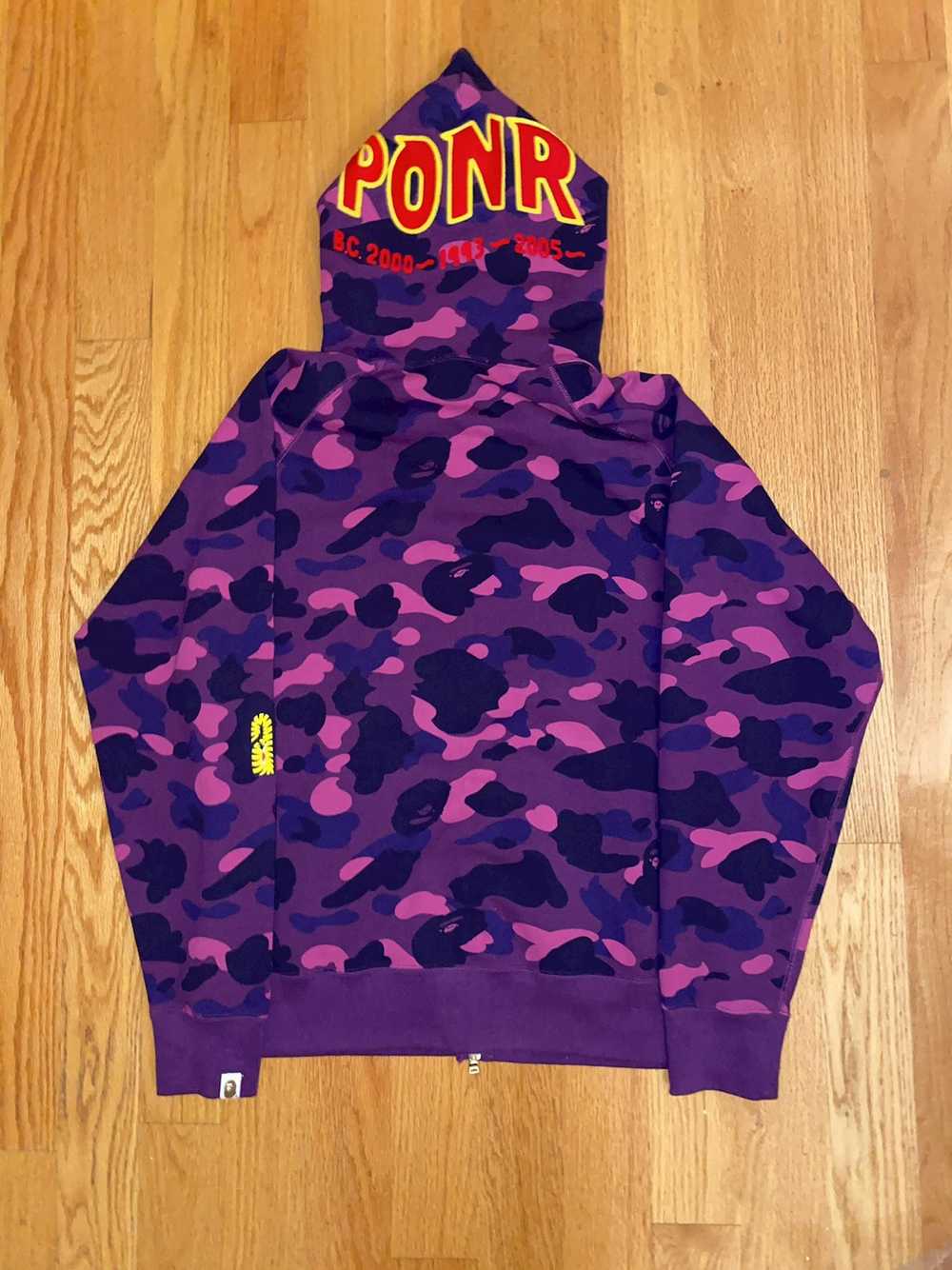 Bape *Rare* PONR Bape Full Zip Hoodie - image 2