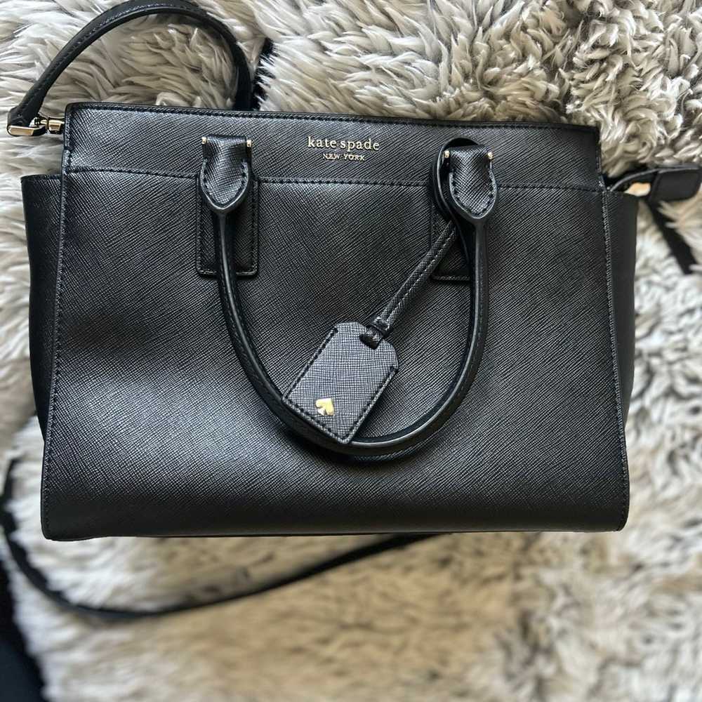 Kate Spade black medium leather handbag - image 1