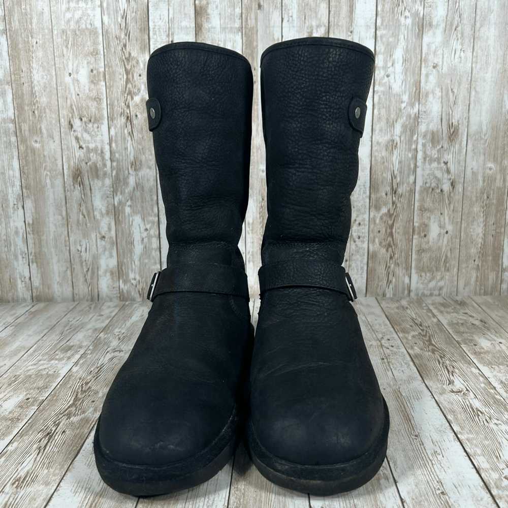 Ugg Ugg Sutter Boot Womens 9 black leather buckle… - image 4