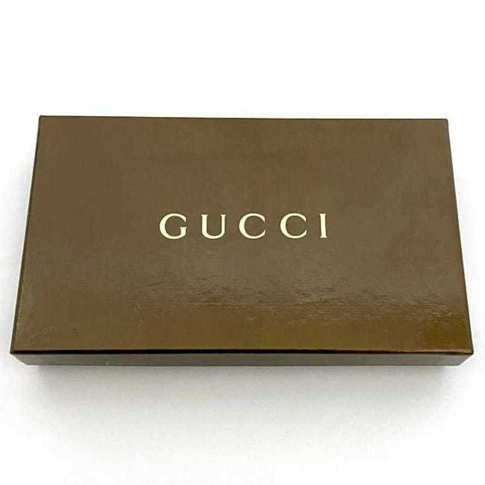 Gucci GUCCI Bifold Long Wallet Beige Brown Webbin… - image 10