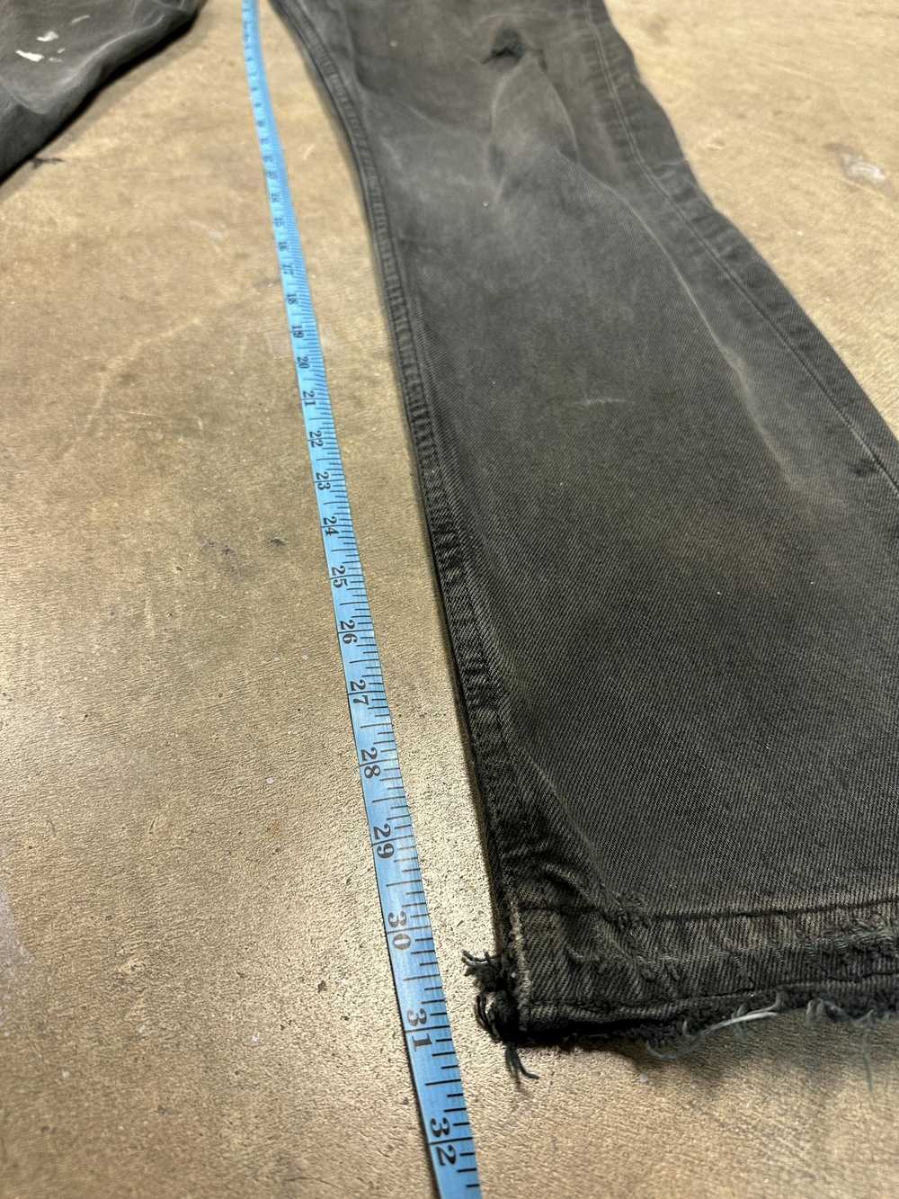 Levi's Levi's 501 Denim Faded Black Distressed Pa… - image 8